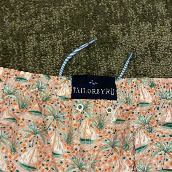 TailorByrd Boats Print Swim Trunks - Picture 8 of 9